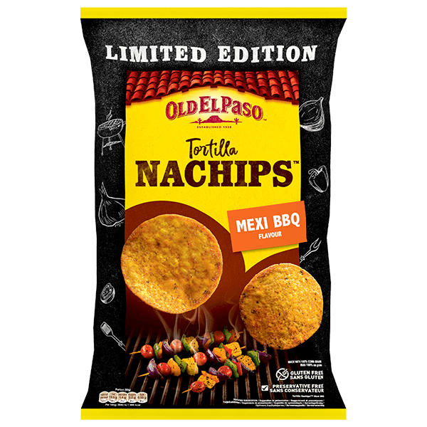 eine Packung Old El Paso BBQ Chips édition limitée