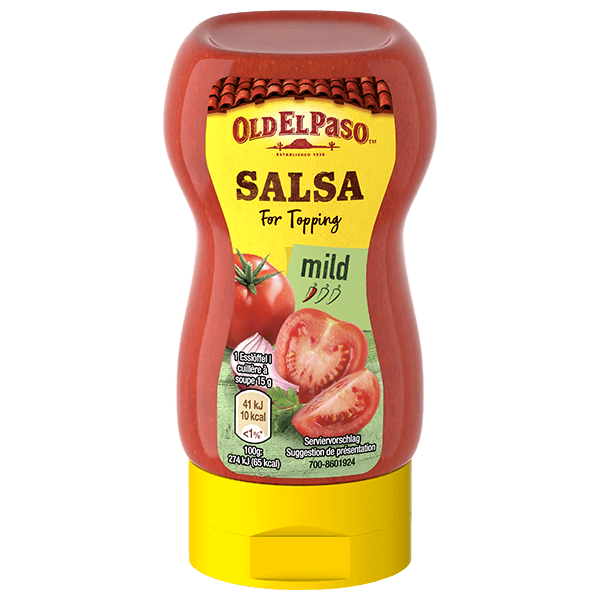 Old El Paso Tube mit milder Salsa sauce