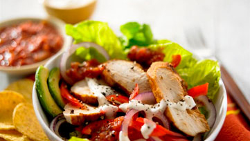 Fajita Caesar Salad mit Poulet